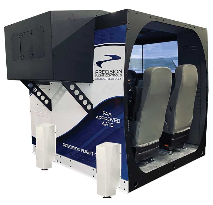 Side view of MFD Flight Simulator | Training Device