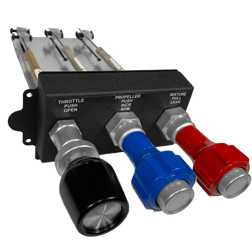 Single Engine Throttle/Prop/Mixture Vernier Controls