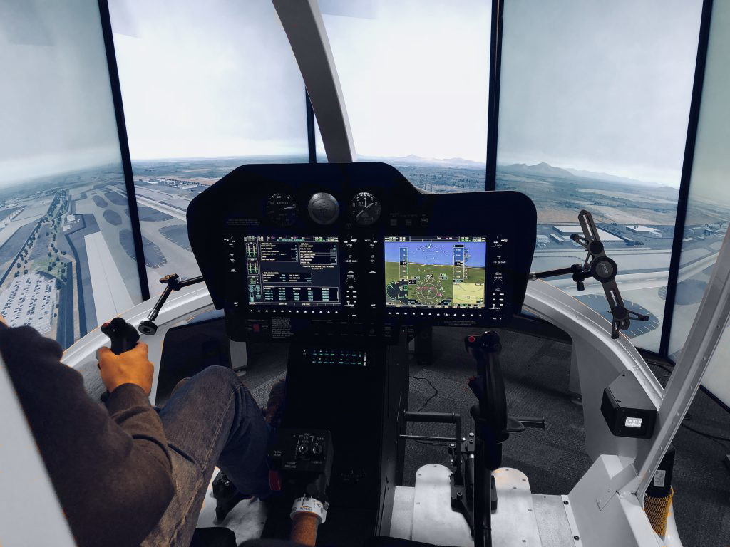 Helicopter Flight Simulator Controls