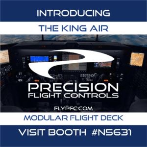Precision Flight Controls unveiling King Air B200 at NBAA-BACE 2019 - Square Banner