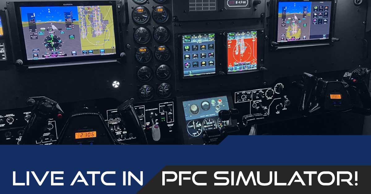 PFC Sim Using LIVE ATC via PilotEdge
