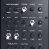 Bell 206 Overhead Panel